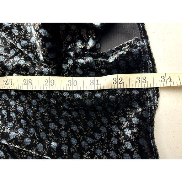 ZARA NWT Soft Velvet Floral Button Up Mock Neck Mini Dress Size XL - Picture 8 of 12